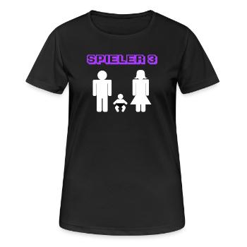 Elternschaft Statement Schwanger Baby Geboren - Frauen T-Shirt atmungsaktiv - Schwarz - Vorne - AI Model Female 172 light (172cm)