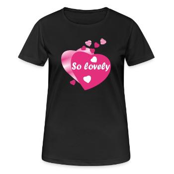 SO LOVELY - Women's Breathable T-Shirt - black - Front - AI Model Female 172 light (172cm)