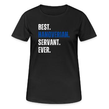 ! Meilleur serviteur hanovrien de tous les temps - T-shirt respirant Femme - noir - Devant - AI Model Female 172 light (172cm)