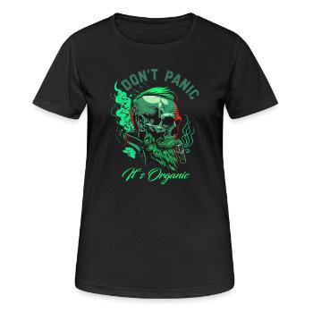 Dont Panic It’s Organic Skull - Women's Breathable T-Shirt - black - Front - AI Model Female 172 light (172cm)