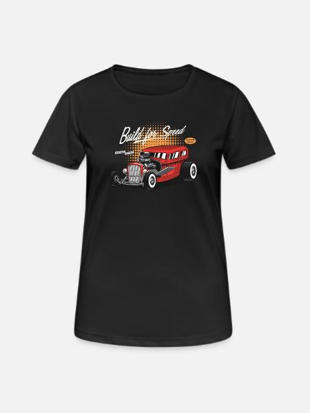 Build Your Speed Vintage Hot Rod - Women's Breathable T-Shirt - black