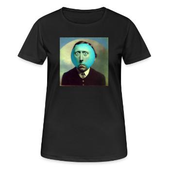Surreal 02 - Frauen T-Shirt atmungsaktiv - Schwarz - Vorne - AI Model Female 172 light (172cm)