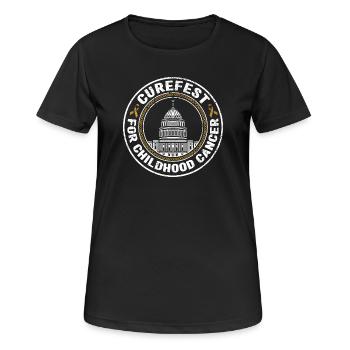 Capitol Crest Childhood Cancer Hope - Women's Breathable T-Shirt - black - Front - AI Model Female 172 light (172cm)