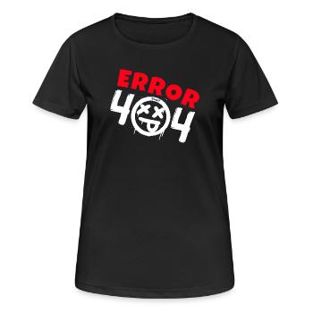 Error 404 Not Found - Women's Breathable T-Shirt - black - Front - AI Model Female 172 light (172cm)