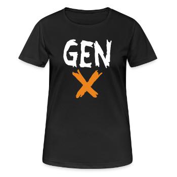 Génération Xclusive - T-shirt respirant Femme - noir - Devant - AI Model Female 172 light (172cm)