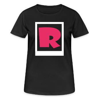 Schlichtes rosa Gothic R - Frauen T-Shirt atmungsaktiv - Schwarz - Vorne - AI Model Female 172 light (172cm)