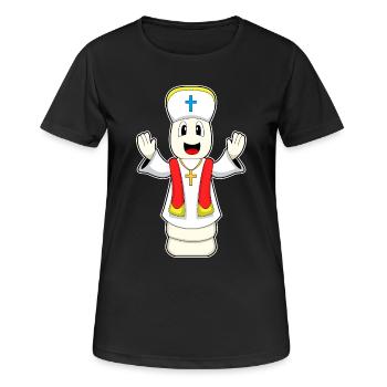 Chess Piece Bishop Chess - Women's Breathable T-Shirt - black - Front - AI Model Female 172 light (172cm)