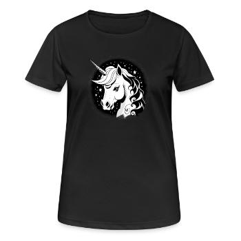 Goth Unicorn - Women's Breathable T-Shirt - black - Front - AI Model Female 172 light (172cm)