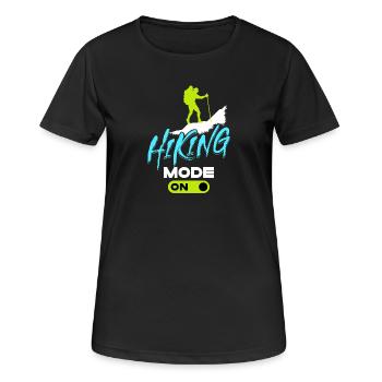 Glacier Hiking Hikers Mountains Statement Tours - Women's Breathable T-Shirt - black - Front - AI Model Female 172 light (172cm)