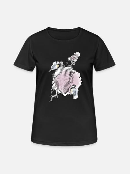 et cœur - T-shirt respirant Femme - noir