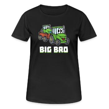Tracteur agricole Machinerie agricole Déclaration du tracteur - T-shirt respirant Femme - noir - Devant - AI Model Female 172 light (172cm)