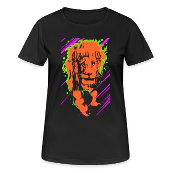 Lion - T-shirt respirant Femme - noir - Devant - AI Model Female 172 light (172cm)