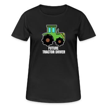 Déclaration sur les machines agricoles pour véhicules Constructeur de tracteurs - T-shirt respirant Femme - noir - Devant - AI Model Female 172 light (172cm)