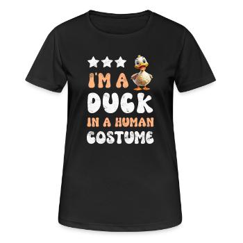 Canards canards - T-shirt respirant Femme - noir - Devant - AI Model Female 172 light (172cm)