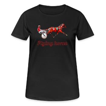 Traber Motiv - Frauen T-Shirt atmungsaktiv - Schwarz - Vorne - AI Model Female 172 light (172cm)