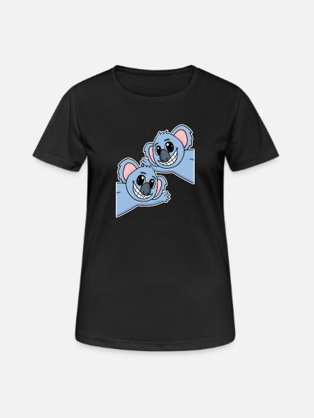Koala Koalas - T-shirt respirant Femme - noir