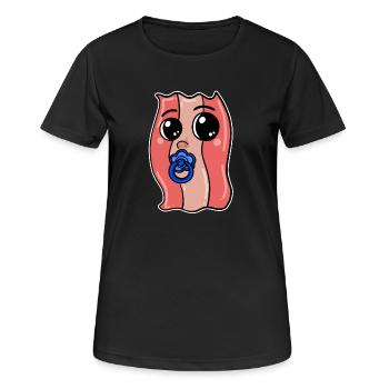 Baby Bacon - Bacon - Babybodysuit - Women's Breathable T-Shirt - black - Front - AI Model Female 172 light (172cm)
