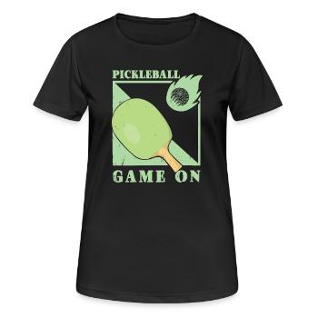 Pickleball Player - Women's Breathable T-Shirt - black - Front - AI Model Female 172 light (172cm)