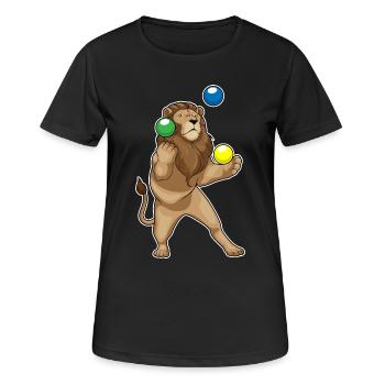 Jongleur de lion jongleur - T-shirt respirant Femme - noir - Devant - AI Model Female 172 light (172cm)