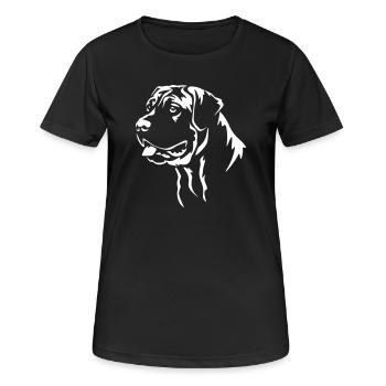 Presa Canario Head "Black Edition" - Women's Breathable T-Shirt - black - Front - AI Model Female 172 light (172cm)