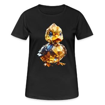 Canard de cristal - T-shirt respirant Femme - noir - Devant - AI Model Female 172 light (172cm)