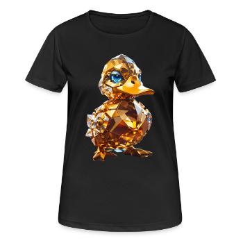 Canard de cristal - T-shirt respirant Femme - noir - Devant - AI Model Female 172 light (172cm)