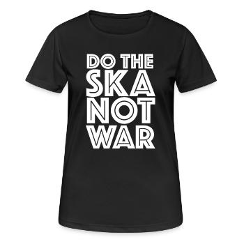 Faites la guerre Ska Not - T-shirt respirant Femme - noir - Devant - AI Model Female 172 light (172cm)