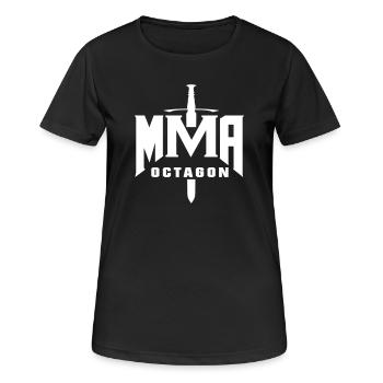 MMA Octagon Mixed Martial Arts - Women's Breathable T-Shirt - black - Front - AI Model Female 172 light (172cm)
