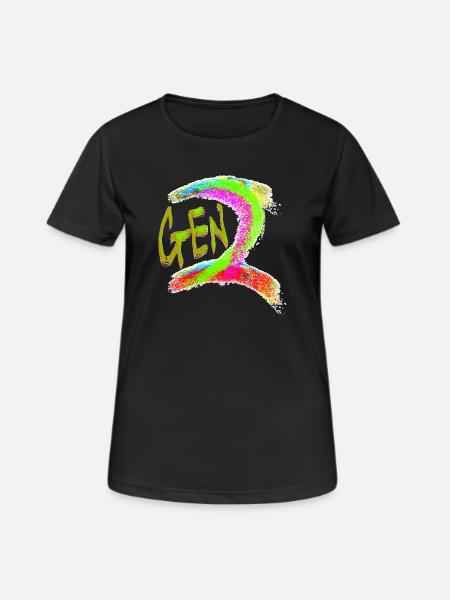 Generation Z - Women's Breathable T-Shirt - black