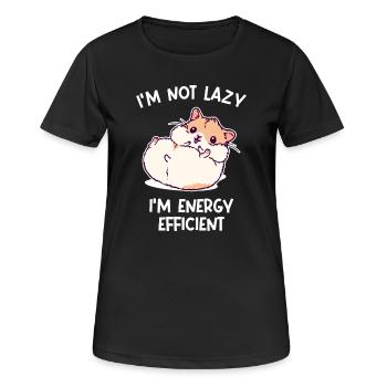 Hamster Kuscheltier Haustiere Heimtier Statement - Frauen T-Shirt atmungsaktiv - Schwarz - Vorne - AI Model Female 172 light (172cm)
