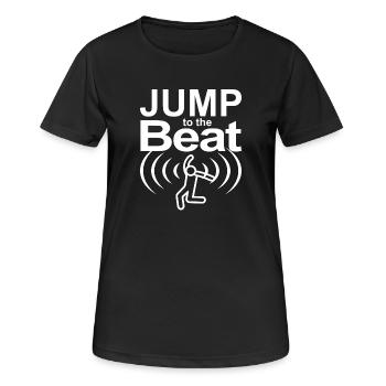 Jump to the Beat - Women's Breathable T-Shirt - black - Front - AI Model Female 172 light (172cm)