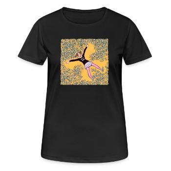 Millionnaire - T-shirt respirant Femme - noir - Devant - AI Model Female 172 light (172cm)