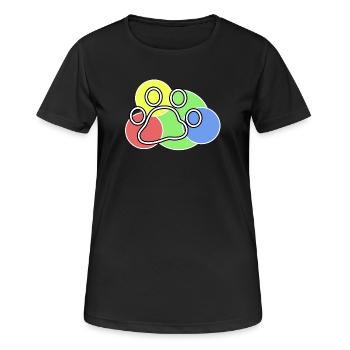 Animaux Cuddly Animal Pet Animal préféré Animaux de compagnie - T-shirt respirant Femme - noir - Devant - AI Model Female 172 light (172cm)