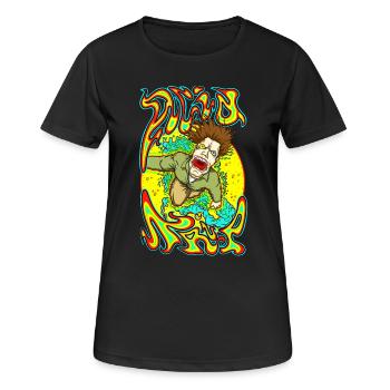 Acid-Trip - Frauen T-Shirt atmungsaktiv - Schwarz - Vorne - AI Model Female 172 light (172cm)