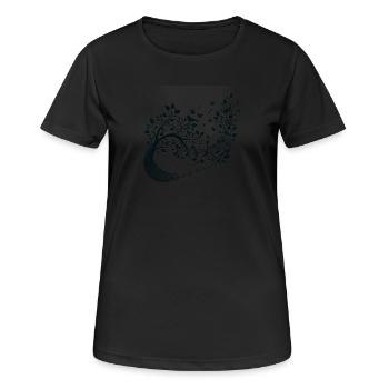 Harmony of nature - Women's Breathable T-Shirt - black - Front - AI Model Female 172 light (172cm)