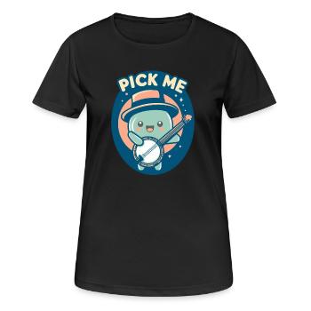 Banjo Pick Me - Women's Breathable T-Shirt - black - Front - AI Model Female 172 light (172cm)