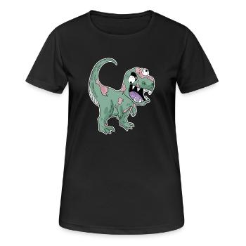 Dinosaur Zombie Creepy - Women's Breathable T-Shirt - black - Front - AI Model Female 172 light (172cm)