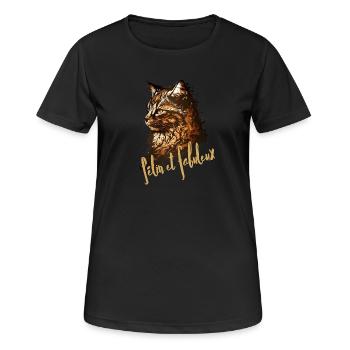 Fabulous Feline Splatter - Women's Breathable T-Shirt - black - Front - AI Model Female 172 light (172cm)