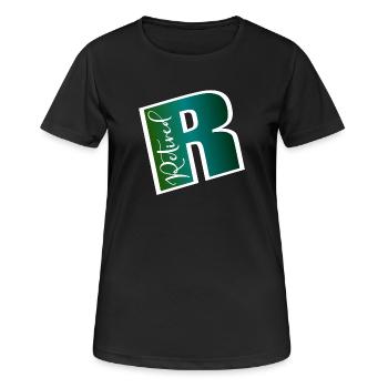 ADIEU EMPLOI - RETRAITE RETRAITE - T-shirt respirant Femme - noir - Devant - AI Model Female 172 light (172cm)