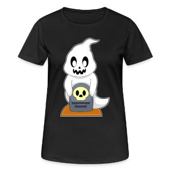 Pierre tombale d’Halloween fantôme - T-shirt respirant Femme - noir - Devant - AI Model Female 172 light (172cm)