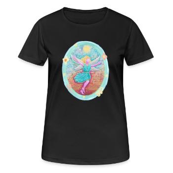 Elfe magique de la joie - Sonja Ariel von Staden - T-shirt respirant Femme - noir - Devant - AI Model Female 172 light (172cm)