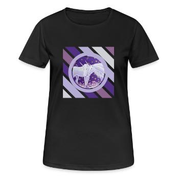 Soirée luciole couple licorne - Sonja Ariel - T-shirt respirant Femme - noir - Devant - AI Model Female 172 light (172cm)
