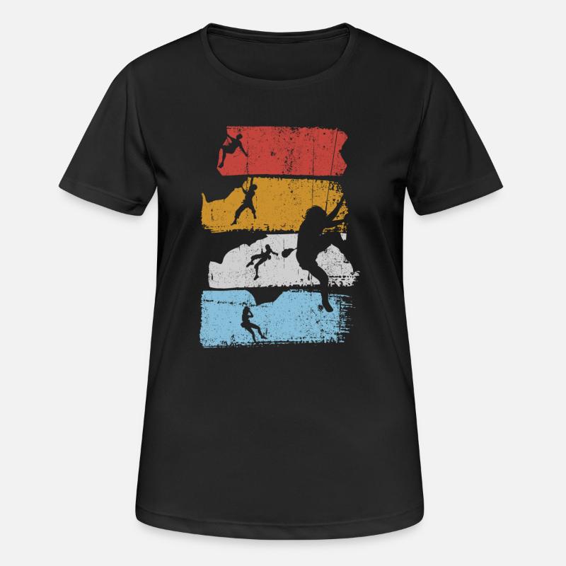 Surf Stripes Silhouette - Women's Breathable T-Shirt - black