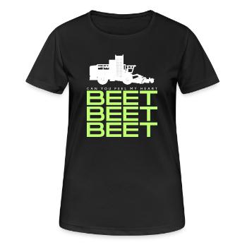 Récolteuse de betteraves T-shirt - T-shirt respirant Femme - noir - Devant - AI Model Female 172 light (172cm)