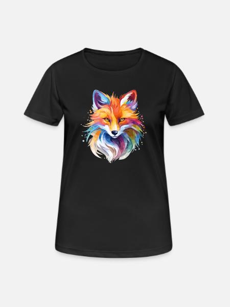 Fuchs Design - T-shirt respirant Femme - noir