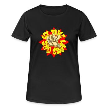 Ltwo - T-shirt respirant Femme - noir - Devant - AI Model Female 172 light (172cm)