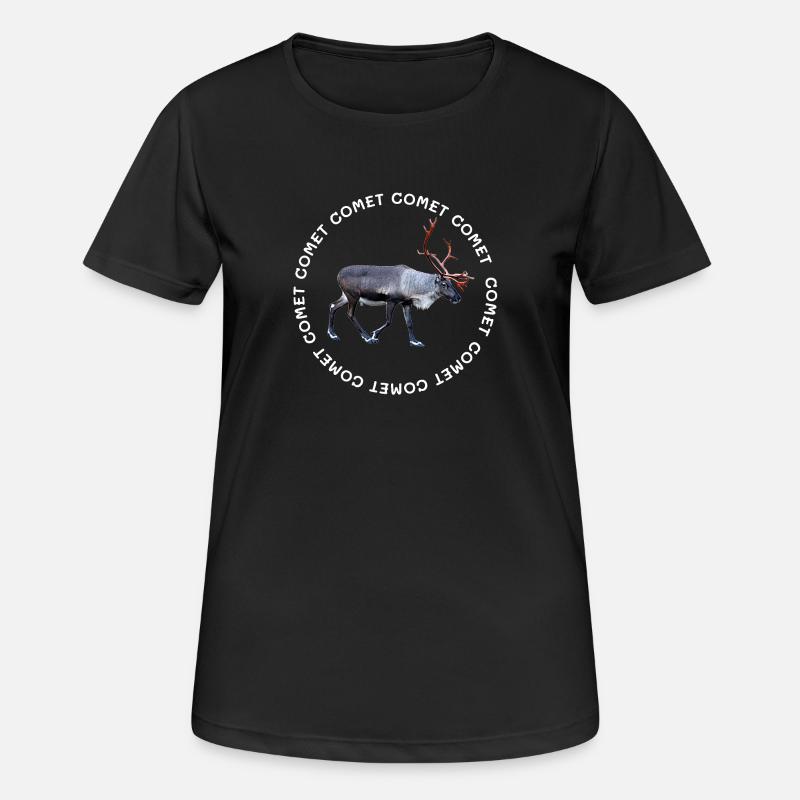 COMET - Women's Breathable T-Shirt - black