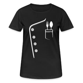 Job Carrière Gagner de l’argent Superviseur - T-shirt respirant Femme - noir - Devant - AI Model Female 172 light (172cm)