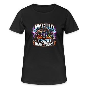 Ma guilde est plus folle que la vôtre - T-shirt respirant Femme - noir - Devant - AI Model Female 172 light (172cm)