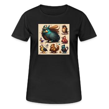Animated Cosie - Women's Breathable T-Shirt - black - Front - AI Model Female 172 light (172cm)
